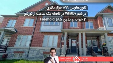 تاون‌هاوس ۳ خوابه در شهر Whitby