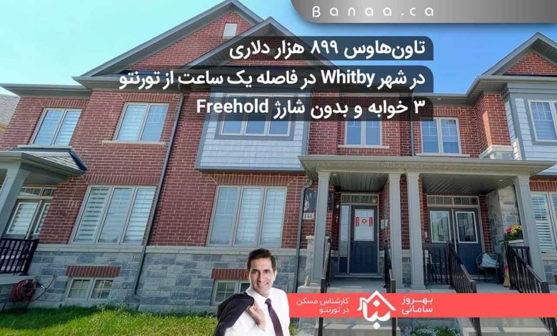 تاون‌هاوس ۳ خوابه در شهر Whitby